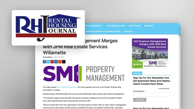 News - SMI Property Management Merges with JPM Real Estate Services Willamette